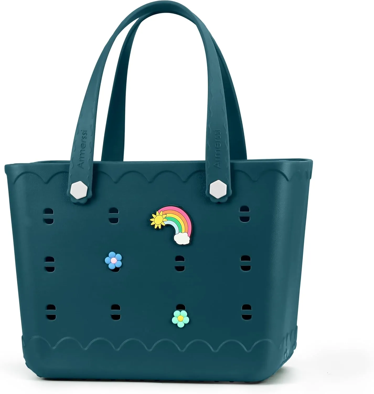 Large Rubber Beach Tote Bag | Durable Rubber Bag Waterproof Washable Versatile Modern Tote Bags