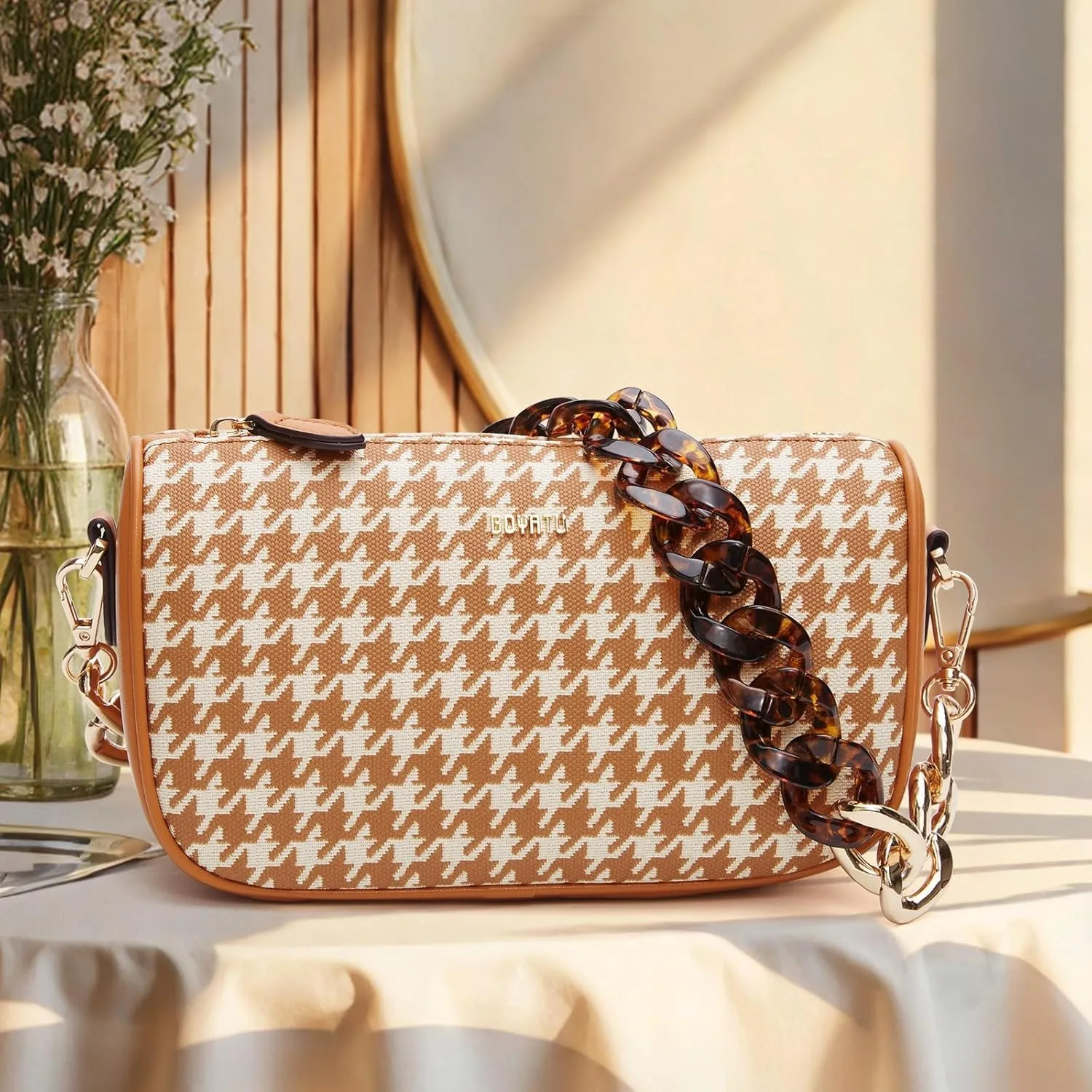Leather Purse Crossbody Bag for Women: Genuine Leather Purses for Women Trendy - Small Shoulder Cross Body Bag