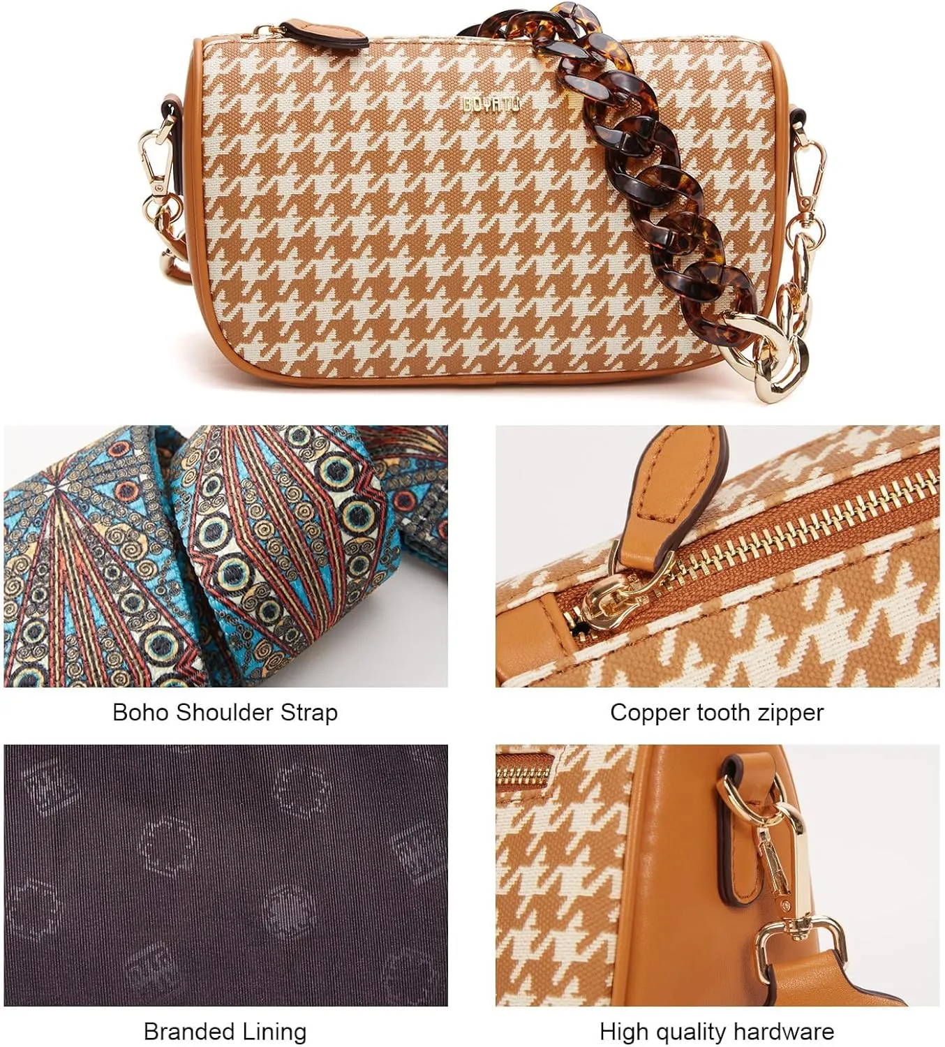 Leather Purse Crossbody Bag for Women: Genuine Leather Purses for Women Trendy - Small Shoulder Cross Body Bag