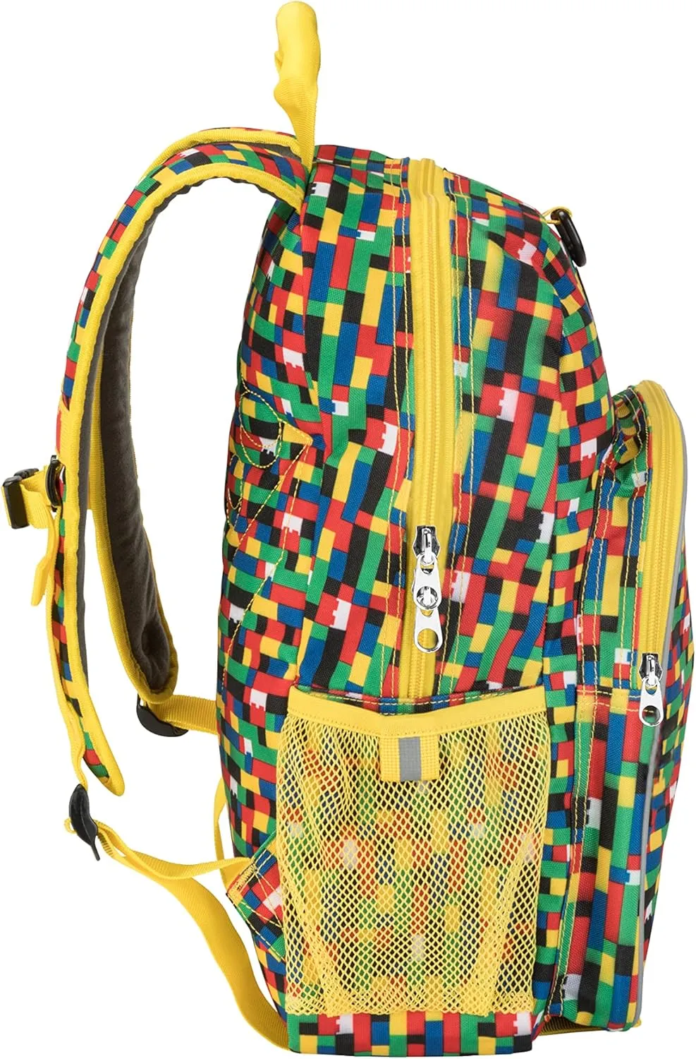 LEGO Heritage Classic Kids School Backpack Bookbag, for Travel, On-the-Go, Back to School, Boys and Girls, with Adjustable Padded Straps and Fun patterns, Brick Wall