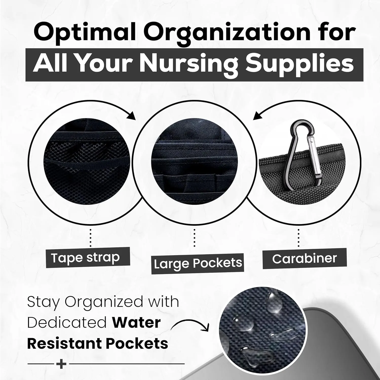 Lightweight Elegant Nurse Fanny Pack for Women; Nurse Pouch with Belt Strap, Nursing Fanny Pack for Nurses