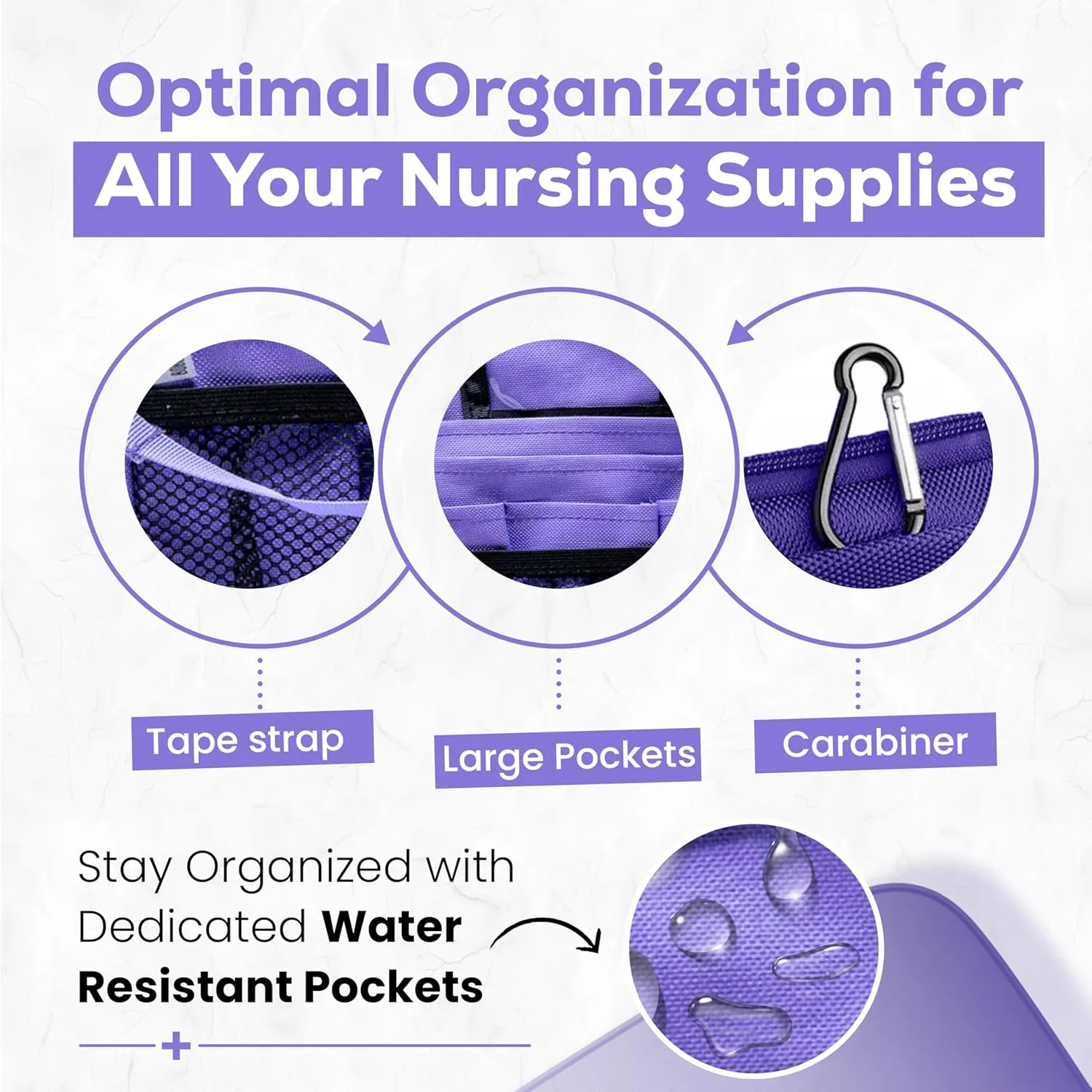 Lightweight Elegant Nurse Fanny Pack for Women; Nurse Pouch with Belt Strap, Nursing Fanny Pack for Nurses