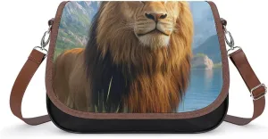 Lion Lake Fashion Crossbody Bags for Women Lightweight Shoulder Handbags Travel Purse with Strap Custom Gifts