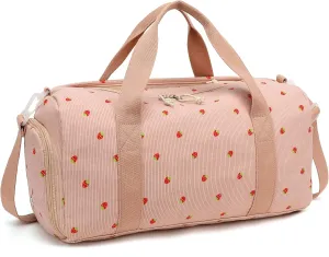 LOIDOU Duffle Bags Girls Women Gym Dance Bag Small Weekender Ovenight Carry On Tote with Shoe Compartment and Wet Pocket