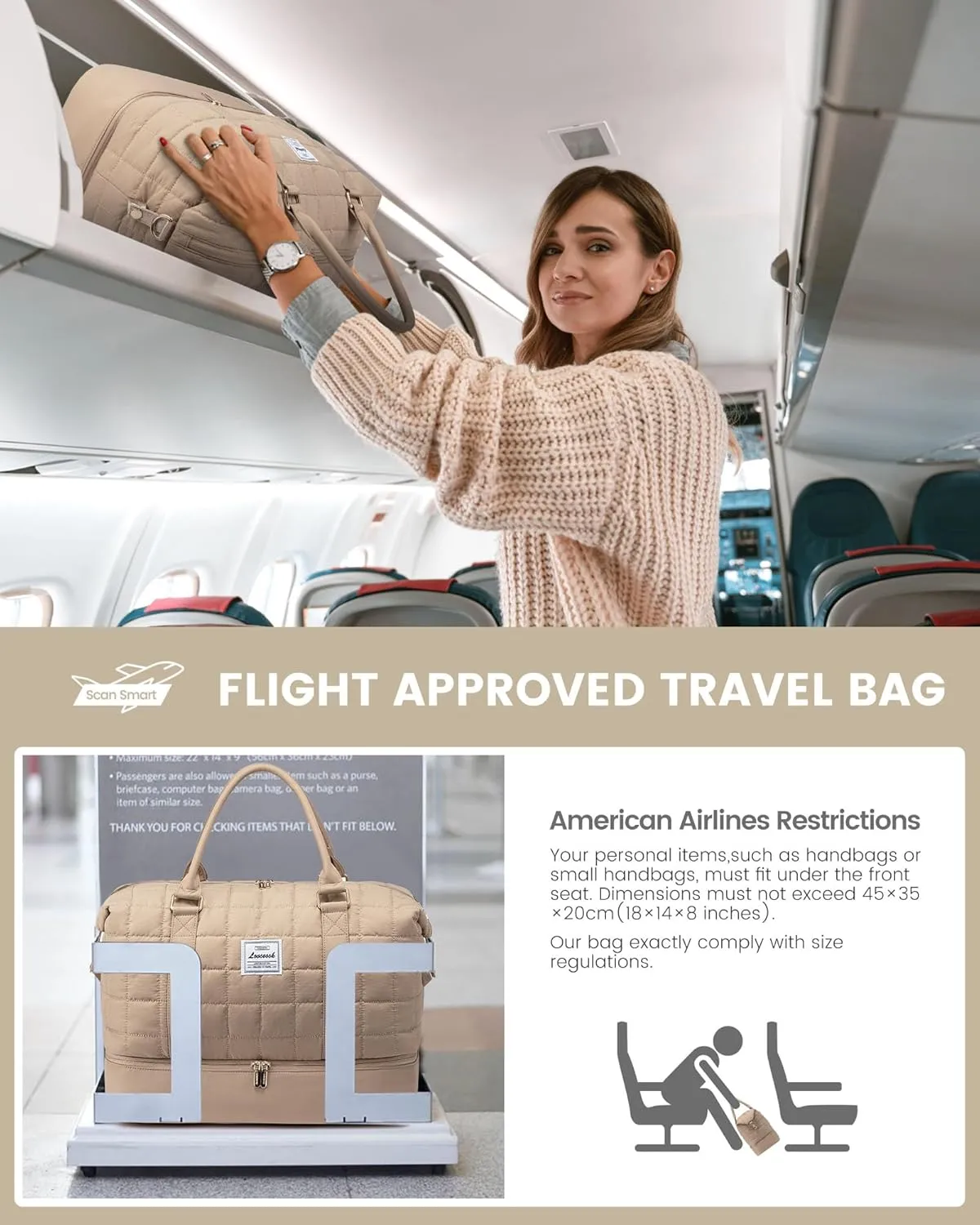 LOVEVOOK Puffer Weekender Bags for Women with Shoe Compartment, Carry On Overnight Bag with Toiletry Bag,Hospital Bag for Labor and Delivery, Gym Duffel Bag with Wet Pocket,2Pcs Set