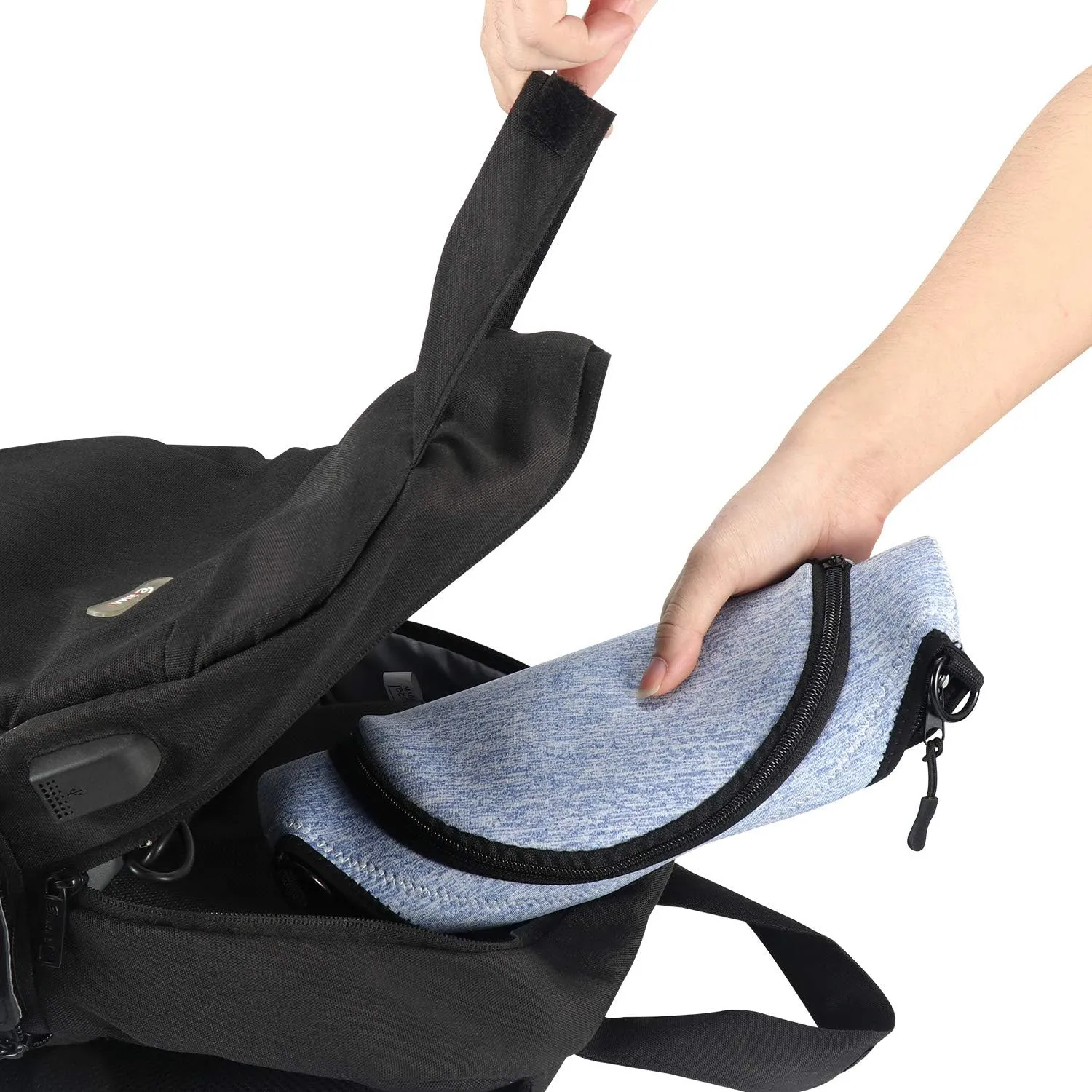 Lunch Bags For Women, Men Kids Neoprene Lunch Tote Bags With Adjustable Detachable Shoulder Straps Reusable Soft Insulated Lunch Bags For School/Picnic/Work(Royal Blue)