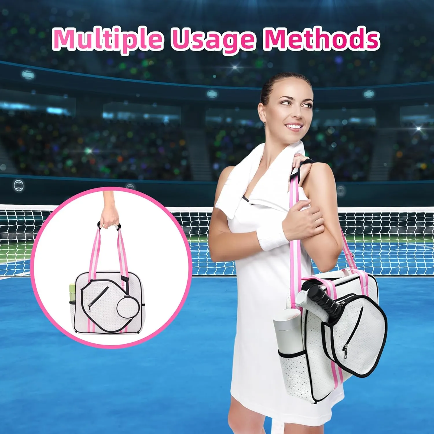 Luxury Pickleball Bags for Women, Cute Paddle Bag Gifts