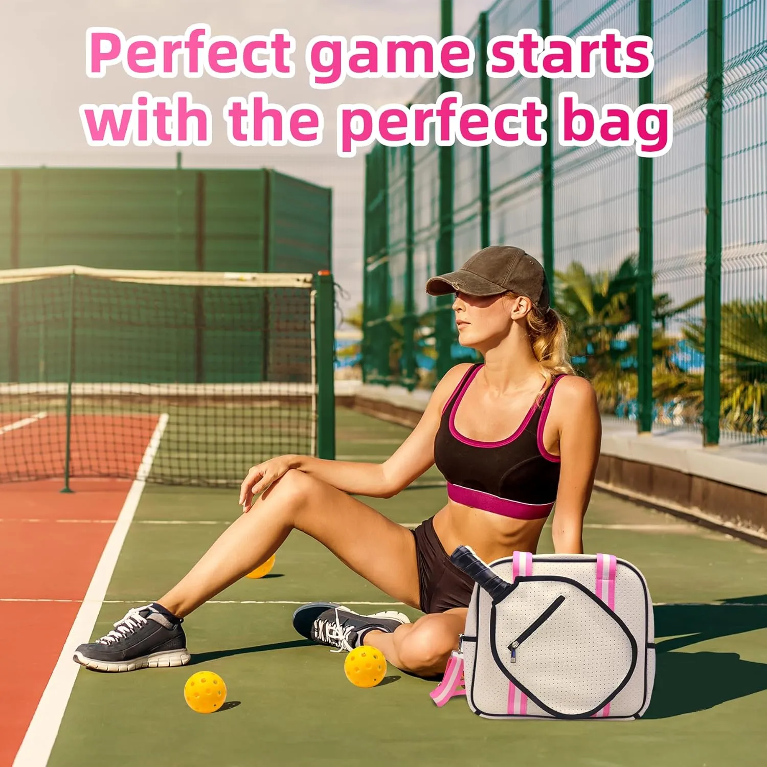 Luxury Pickleball Bags for Women, Cute Paddle Bag Gifts