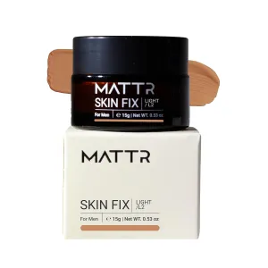 MATTR Skin Fix - Luxury - Easy for Men - Tinted Concealer - Visibly Covers Fine Lines, Under-Eye Bags, Razor Burns, Pimples - Vegan Makeup - Perfect for Gym Bag or Travel - 15g (L2)