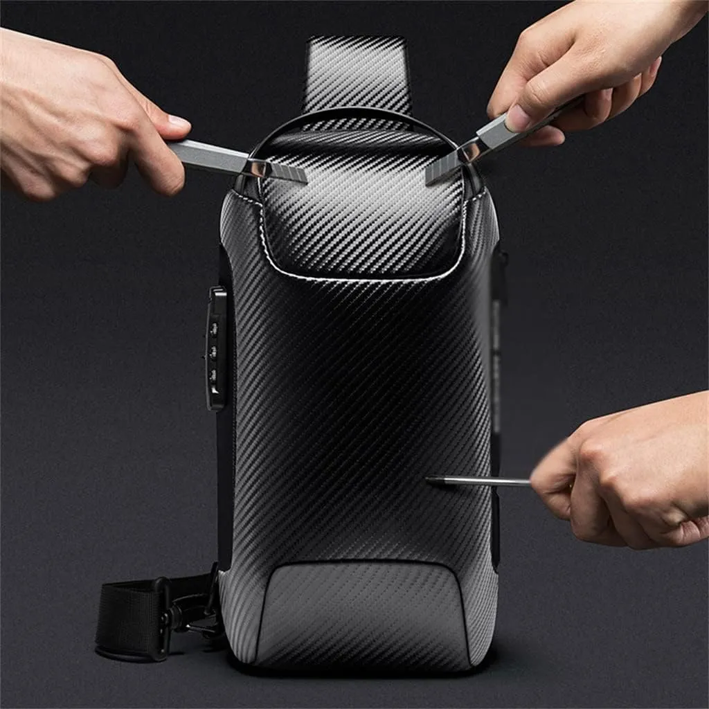 Men's Chest Bag Cross-body Waterproof Single Shoulder Bag Business Trend Satchel
