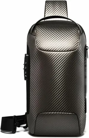 Men's Chest Bag Cross-body Waterproof Single Shoulder Bag Business Trend Satchel