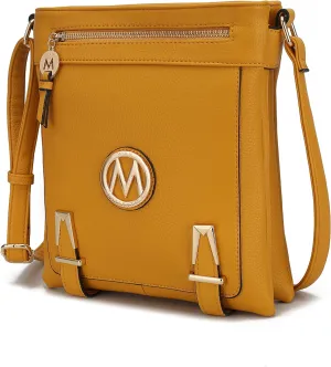 MKF Crossbody bag for women Vegan leather Crossover Designer messenger Purse