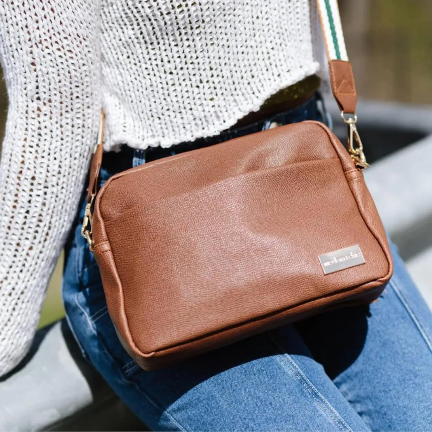 Modern Chic Crossbody Bags for Women - Alice Crossbody Purse, Vegan Leather Sling Bag with Ultra Roomy Interior and Pockets