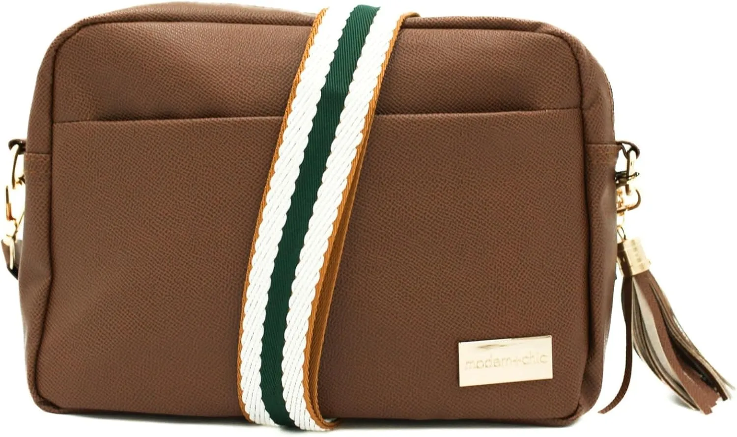 Modern Chic Crossbody Bags for Women - Alice Crossbody Purse, Vegan Leather Sling Bag with Ultra Roomy Interior and Pockets