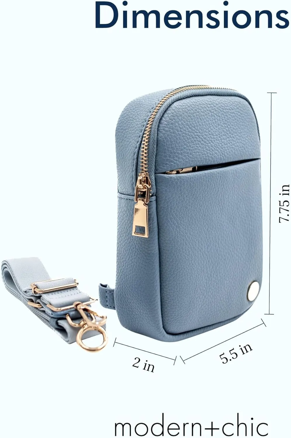 Modern Chic Crossbody Bags for Women - Bridget Sling Crossbody Purse, Vegan Leather Shoulder Sling Bag for Travel & Fashion