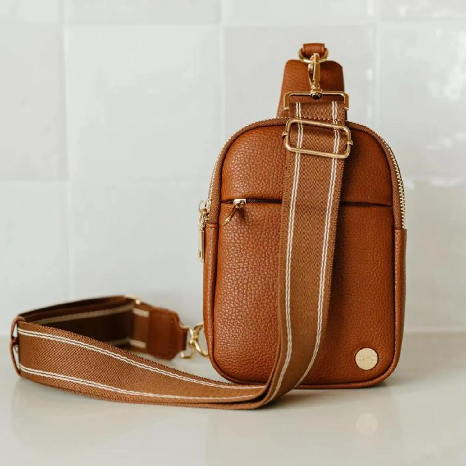 Modern Chic Crossbody Bags for Women - Bridget Sling Crossbody Purse, Vegan Leather Shoulder Sling Bag for Travel & Fashion