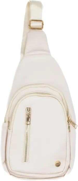 Modern Chic Crossbody Bags for Women - Camry Sling Crossbody Bag, Vegan Leather Purse with Pockets and Adjustable Strap