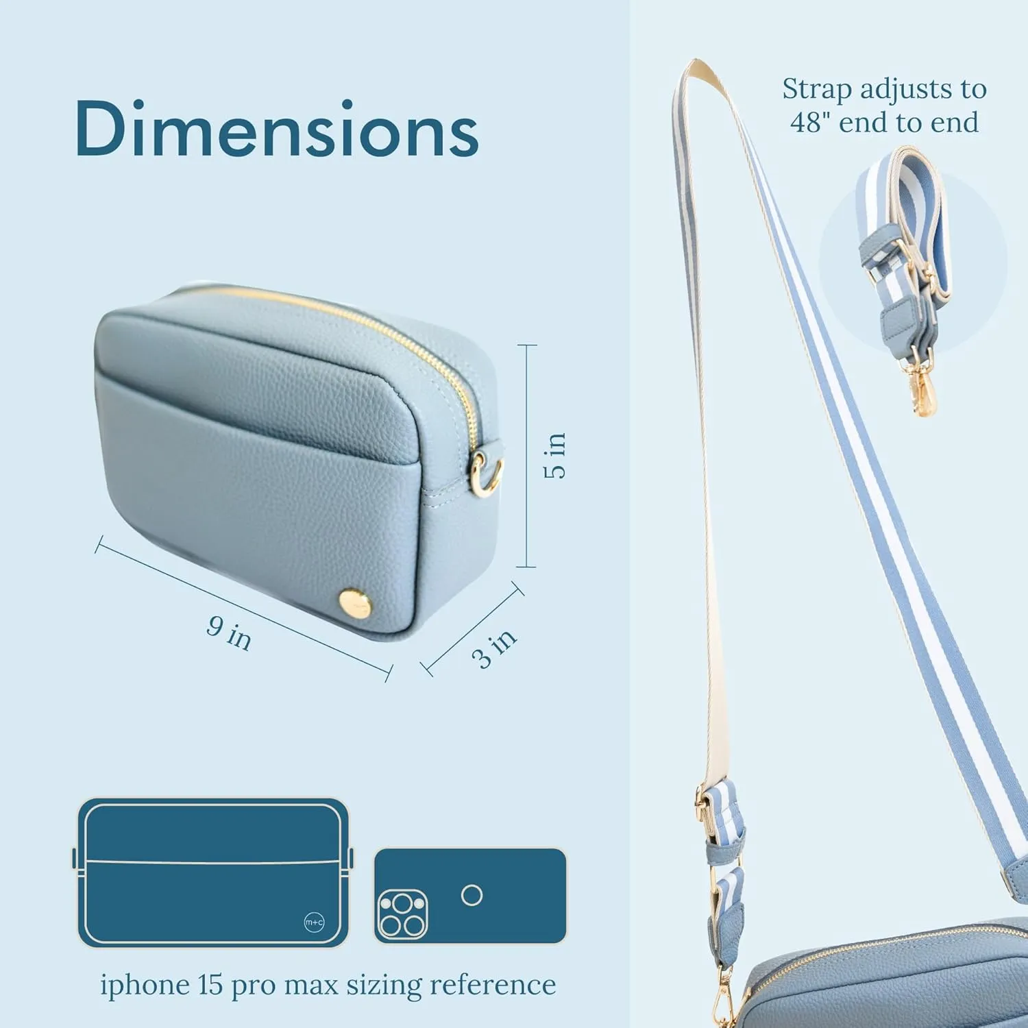 Modern Chic Crossbody Bags for Women - Willow Convertible Crossbody Purse, Vegan Leather Shoulder or Belt Bag with Strap