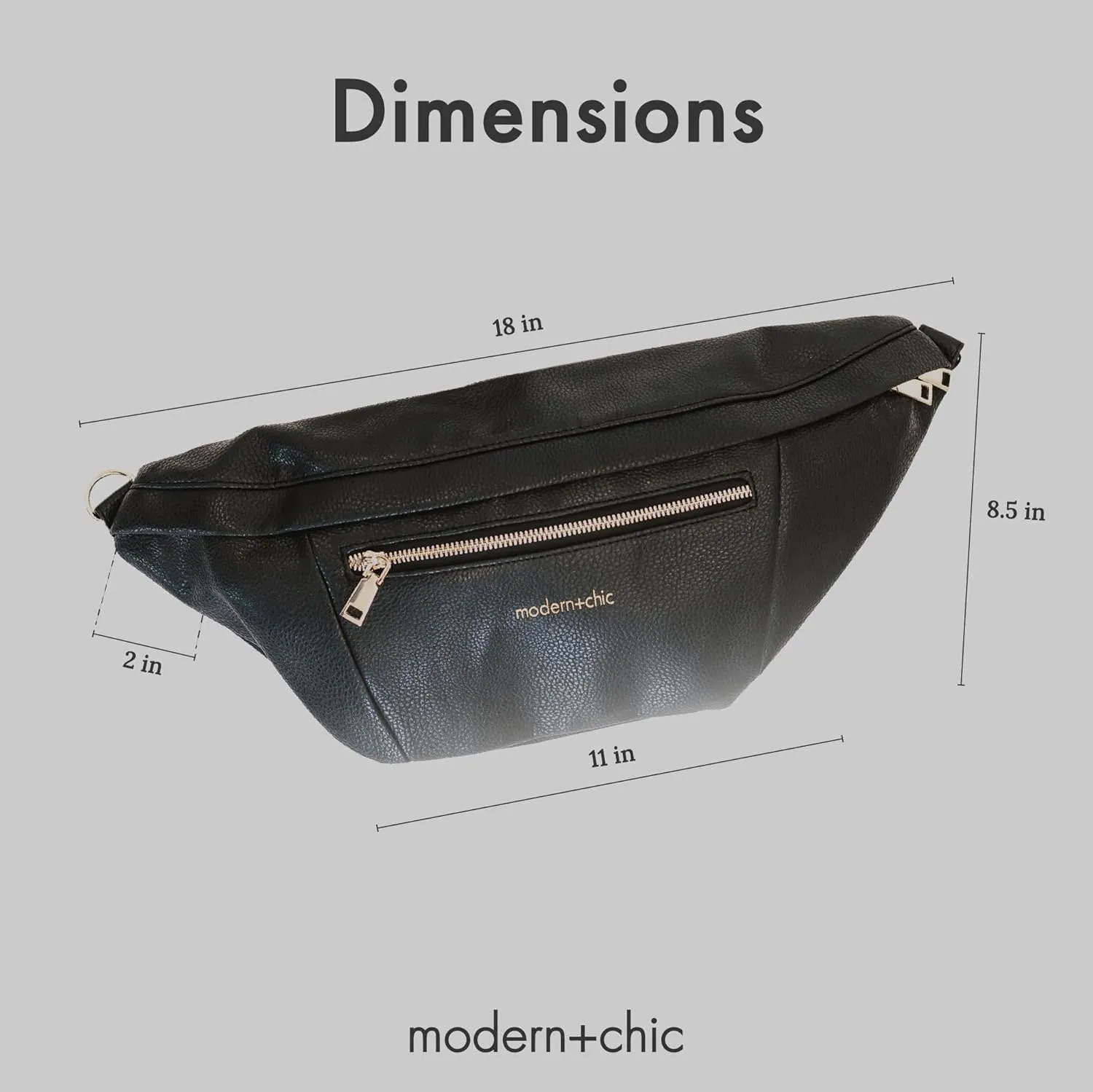 Modern Chic Sling Bags for Women - Presley Oversized Sling Bag, Vegan Leather Crossbody Bag with Strap & Multiple Pockets (Black)