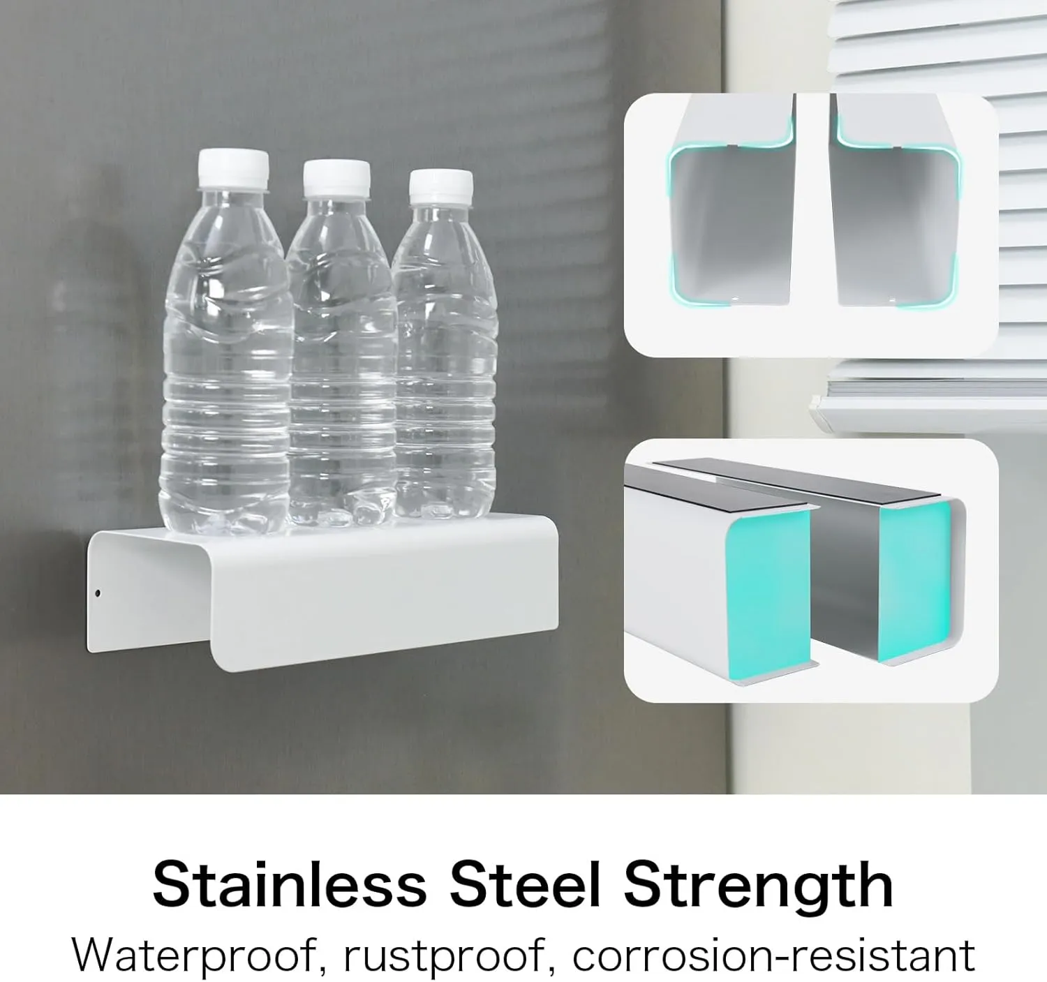 Modular Magnetic Glove Dispenser Tissue Box Holder - Freely Combinable Organizer for Kitchen, Fridge, Garage, Laundry Room - Detachable Design for Versatile Storage (White)