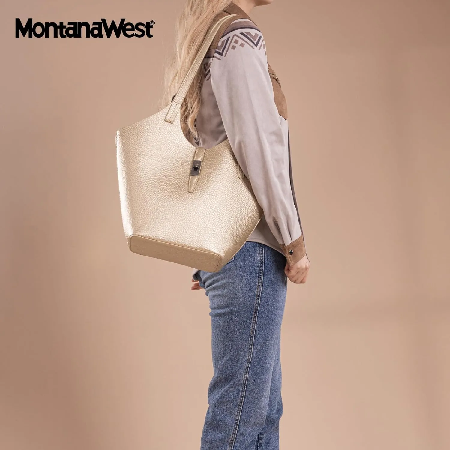 Montana West Hobo Bags for Women Designer Soft PU Leather Shoulder Bag with Detachable Pouch