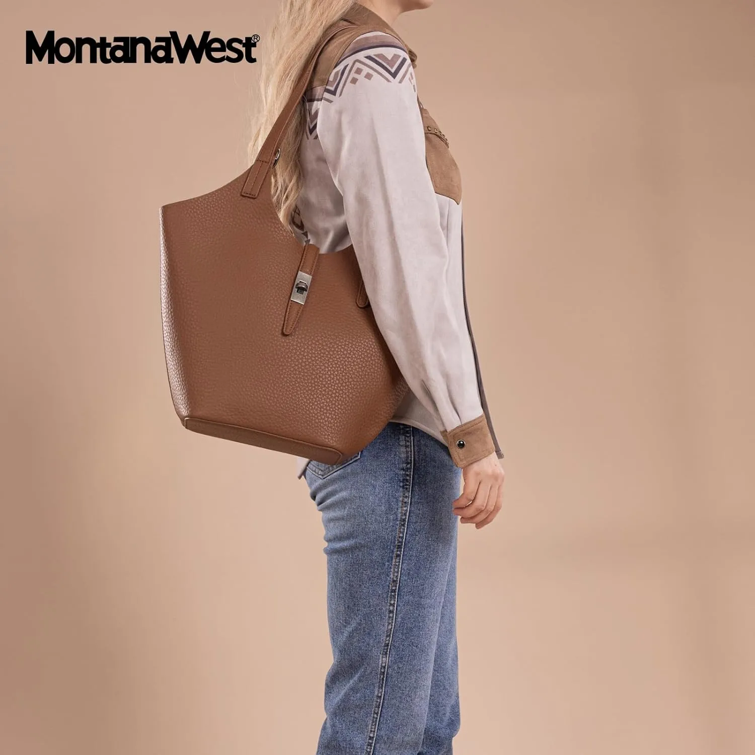 Montana West Hobo Bags for Women Designer Soft PU Leather Shoulder Bag with Detachable Pouch