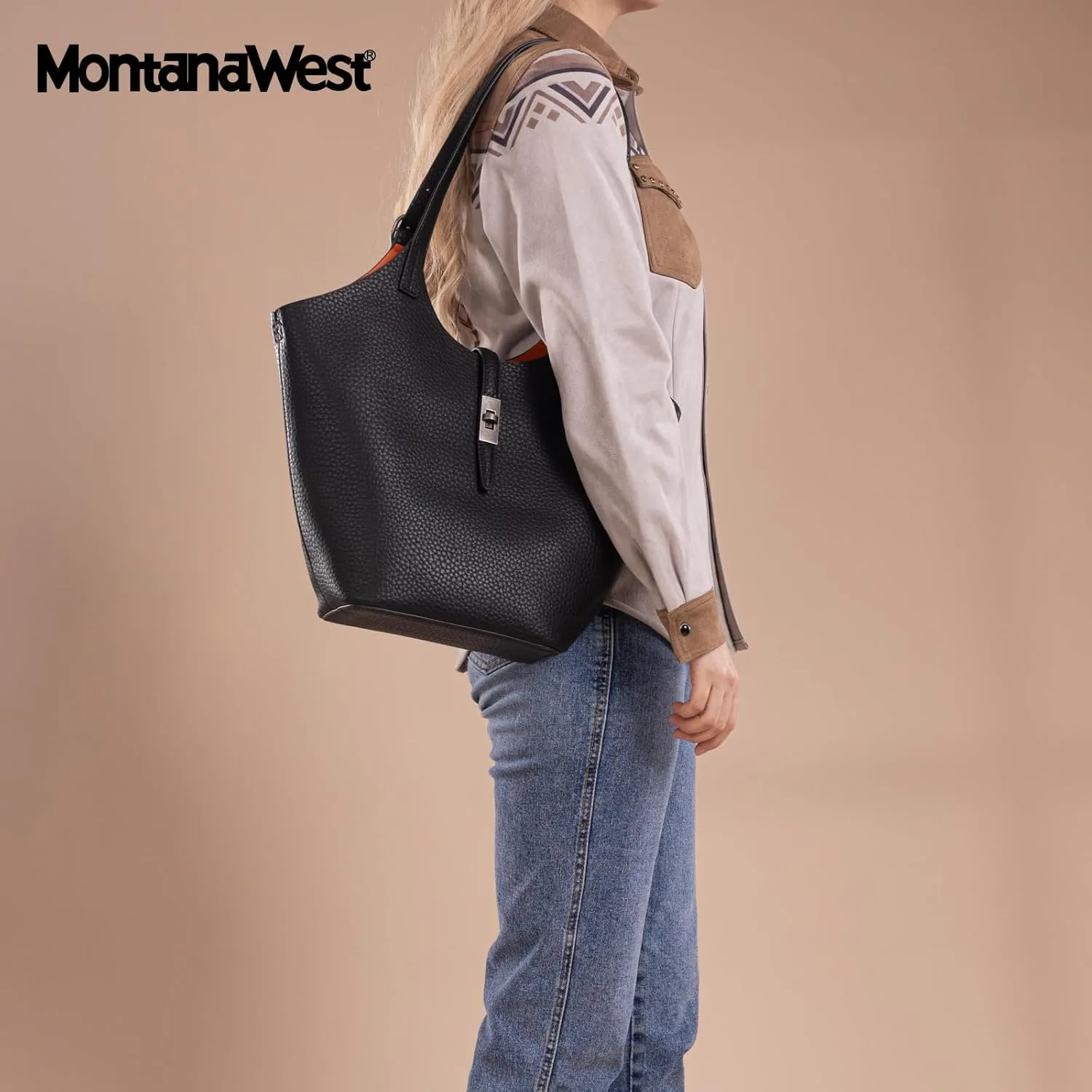 Montana West Hobo Bags for Women Designer Soft PU Leather Shoulder Bag with Detachable Pouch