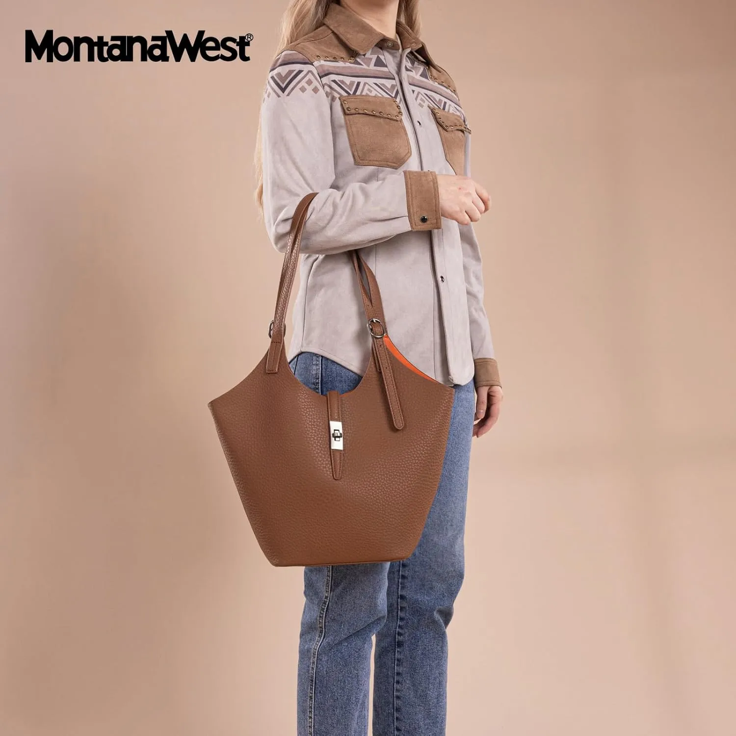 Montana West Hobo Bags for Women Designer Soft PU Leather Shoulder Bag with Detachable Pouch