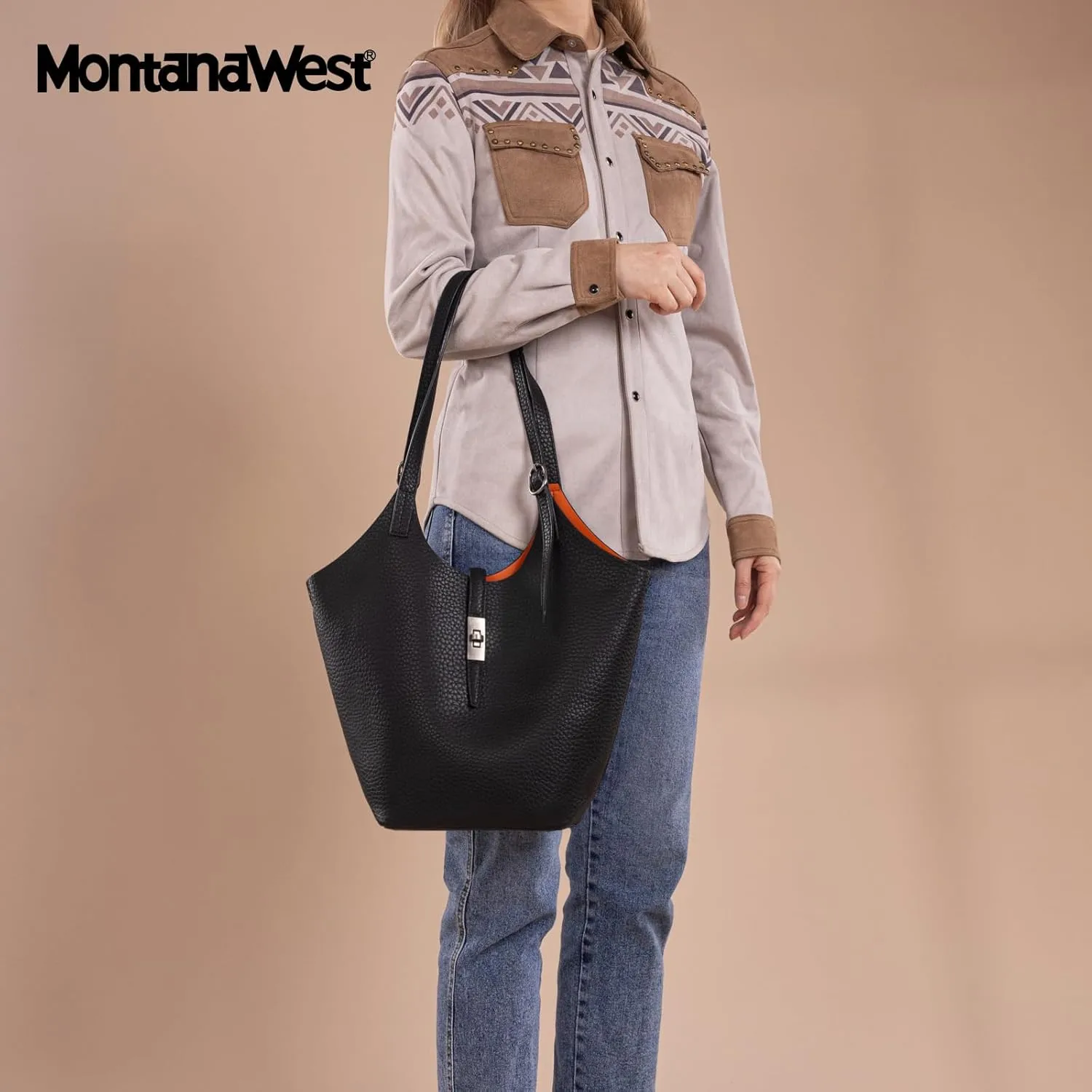 Montana West Hobo Bags for Women Designer Soft PU Leather Shoulder Bag with Detachable Pouch