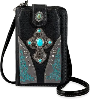 Montana West Small Crossbody Bags for Women Western Handbag with Cash Slots