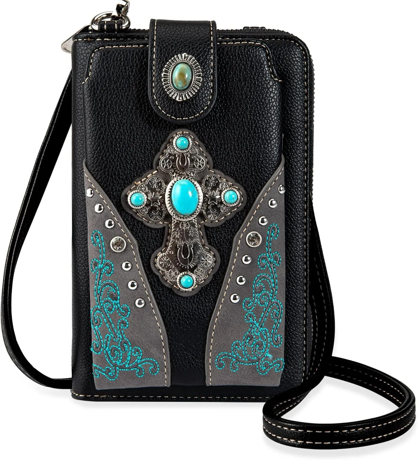 Montana West Small Crossbody Bags for Women Western Handbag with Cash Slots