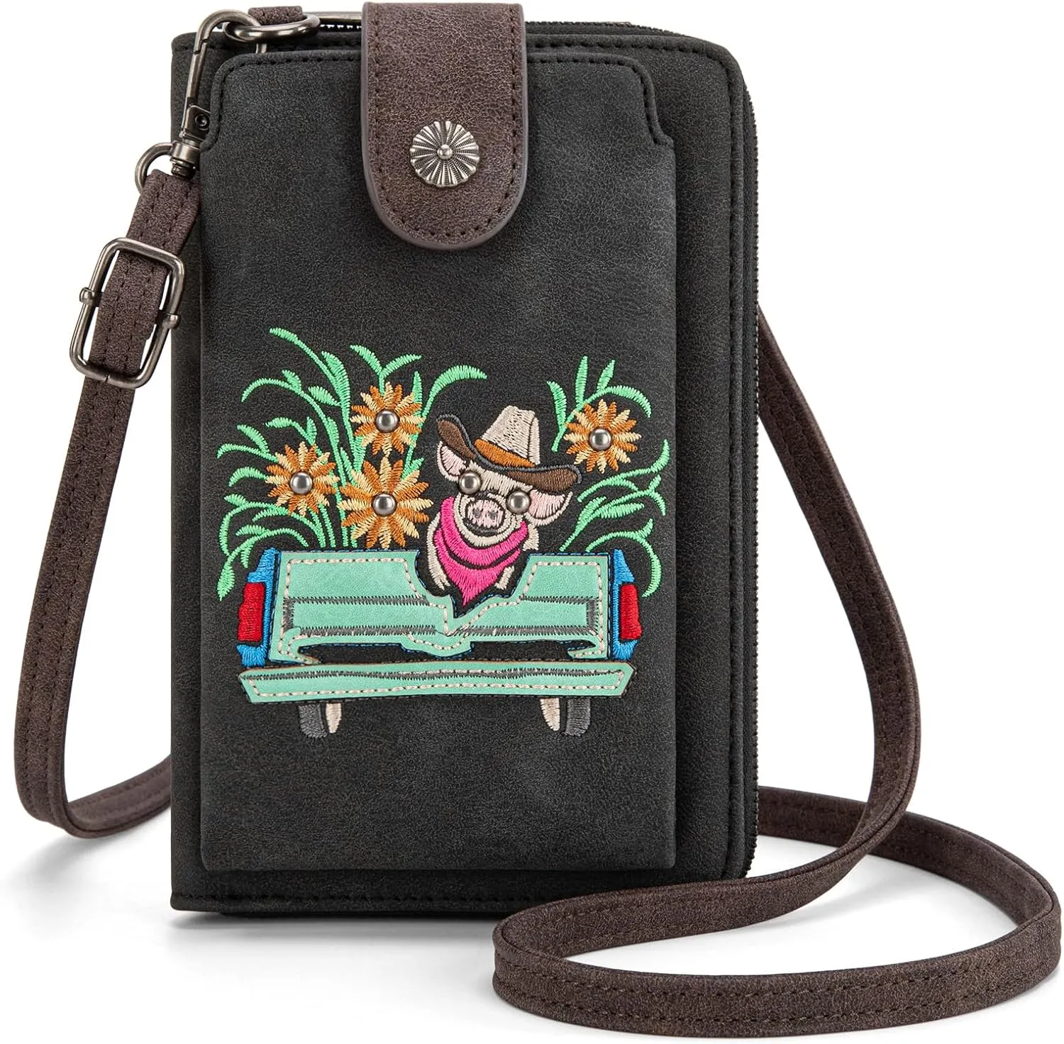 Montana West Small Crossbody Bags for Women Western Handbag with Cash Slots