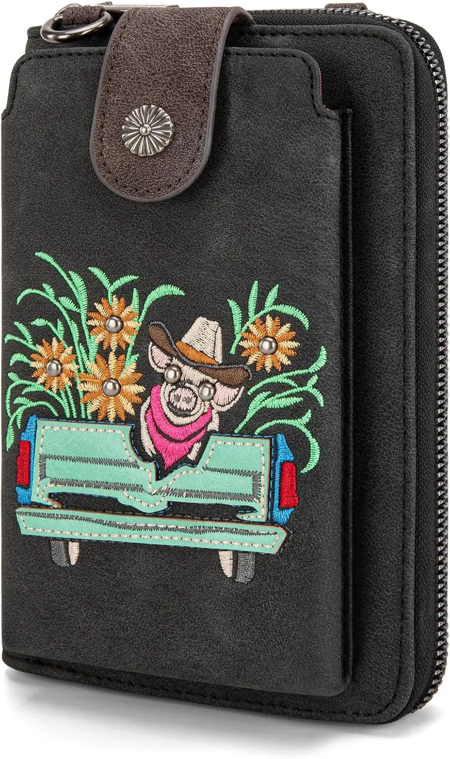 Montana West Small Crossbody Bags for Women Western Handbag with Cash Slots