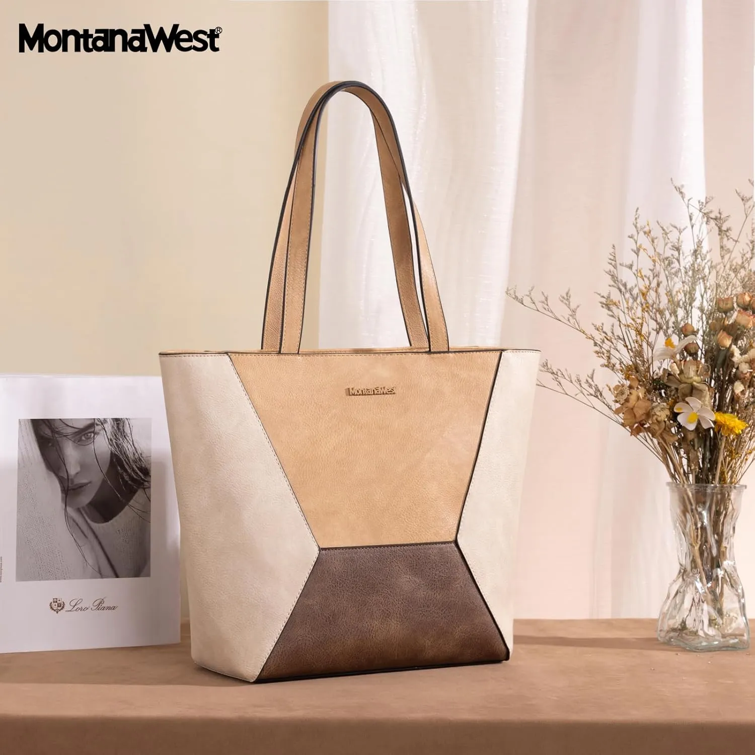 Montana West Tote Bag for Women Work Top Handle Handbags and Purses