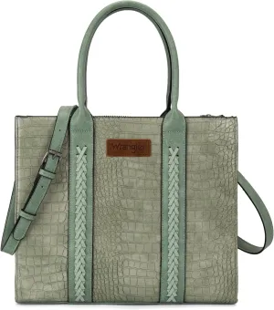 Montana West × Wrangler Purse for Women Large Work Tote Bags with Strap Vintage Top-Handle Handbags