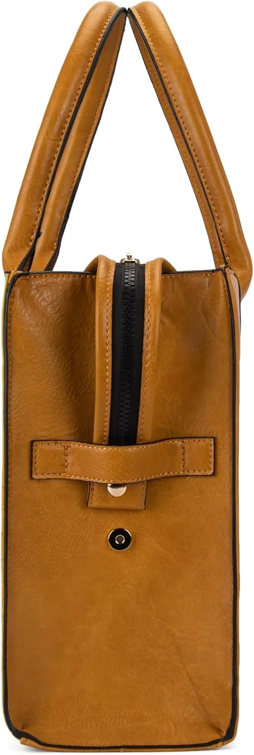 Montana West Wrangler Purse for Women Large Work Tote Bags with Strap Vintage Top-Handle Handbags