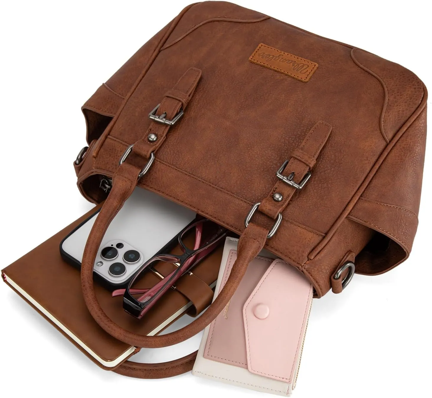 Montana West Wrangler Tote Bags for Women Medium Crossbody Purses Designer Top Handle Handbags