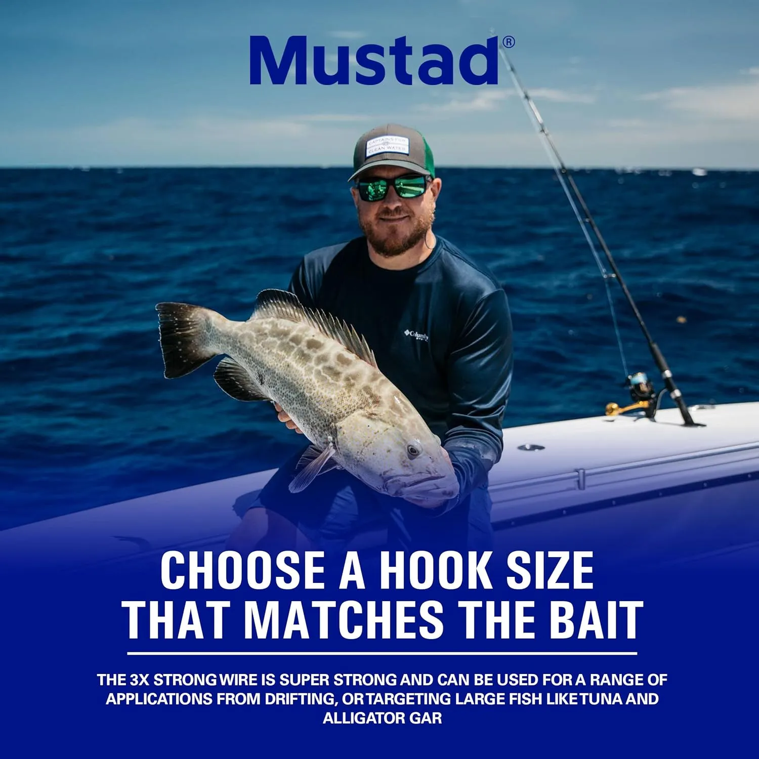 Mustad Ringed Demon Offset Circle 4X Strong - Designed to Perform Flawlessly Featuring Kirbed Hook -Black Nickel