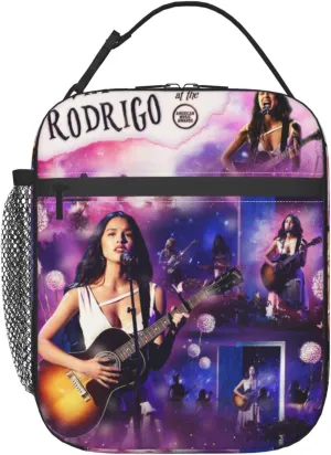 Olivia Songwriter Actress Rodrigo Portable Leakproof Tote Lunch Bags Travel Lunch Bag Insulated Adult Lunch Bag for Women