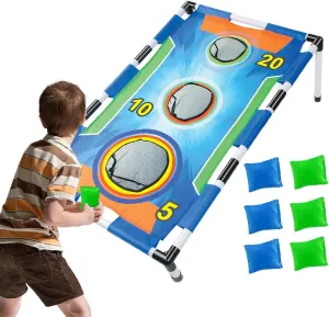 Outdoor Bags Game – Bean Bag Toss | Bag Toss Game | Interactive Tossing Play Set, Fun Backyard Picnic Game, Bean Bag Throw Game for Camping Activities
