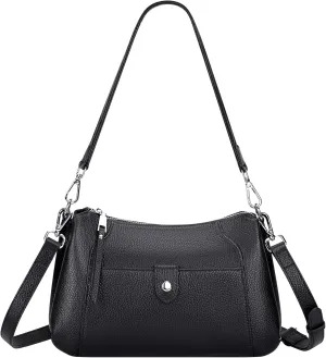 Over Earth Genuine Leather Small Hobo Crossbody Bags for Women Shoulder Purses and Handbags