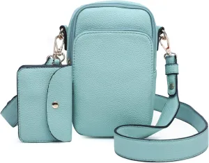 Parker Crossbody Bags for Women Vegan Leather Travel Purse Small Shoulder Handbags with Detachable Snap Pouch