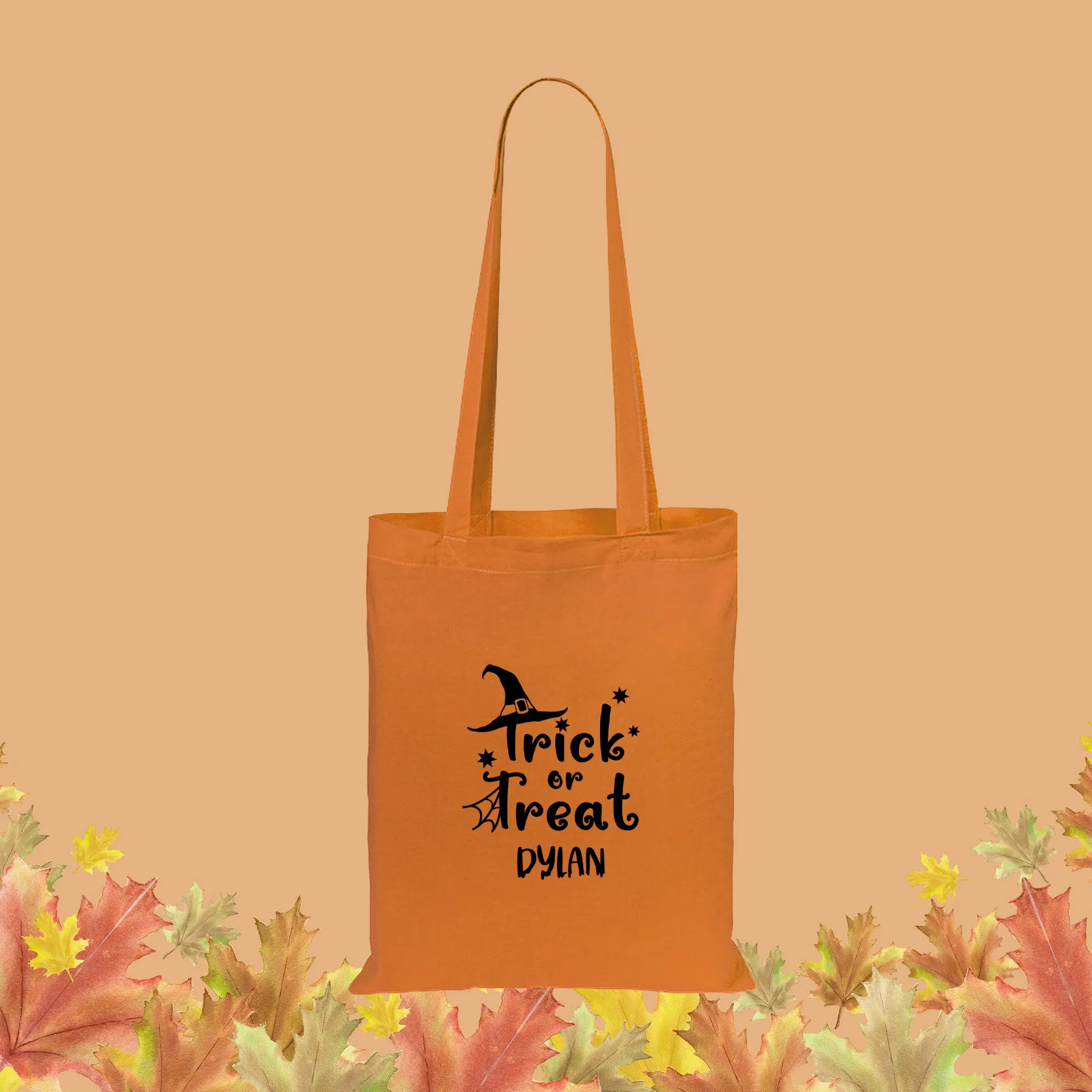 Personalised Children's Halloween Trick or Treat Tote Bag