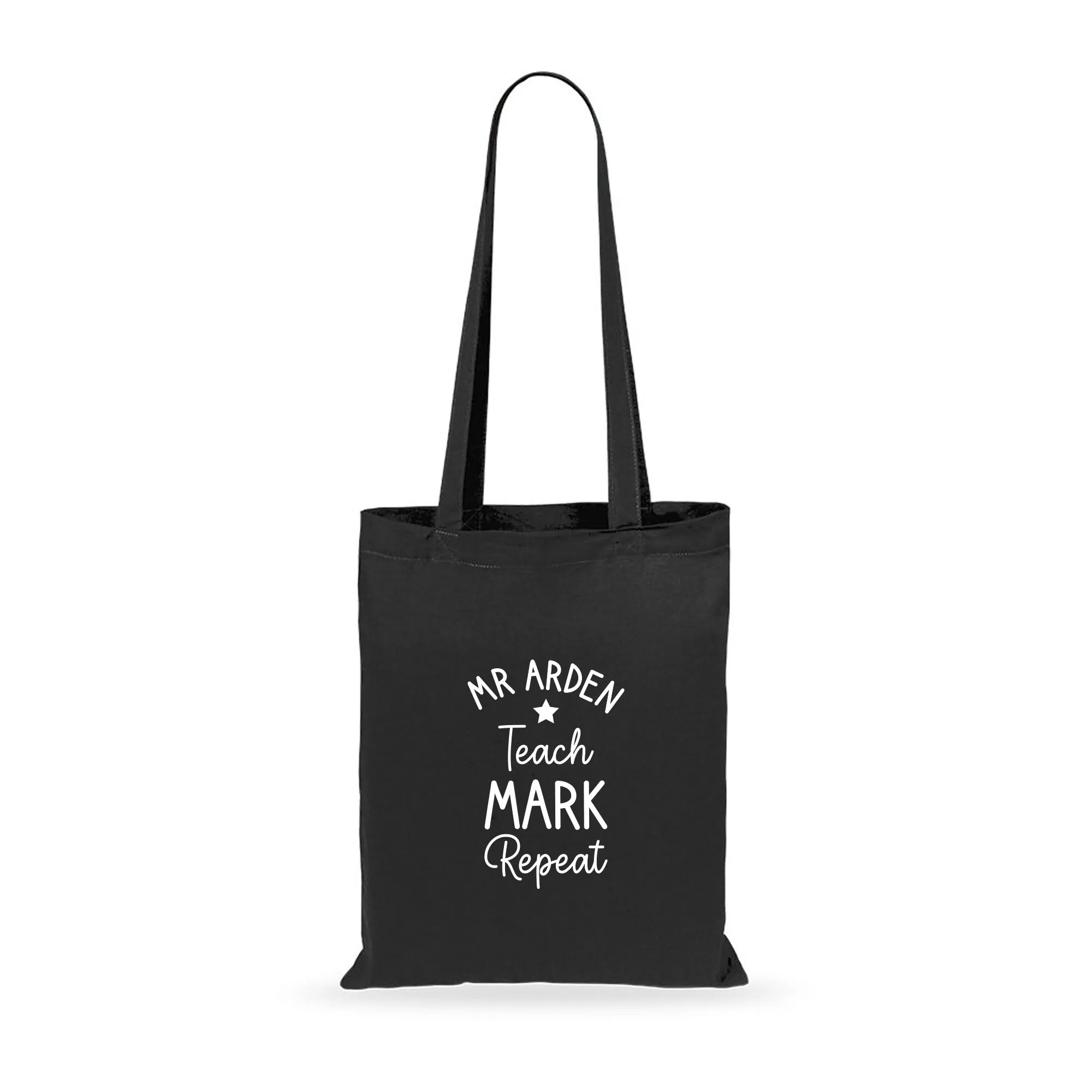 Personalised Teacher Tote Bag - Teach, Mark, Repeat
