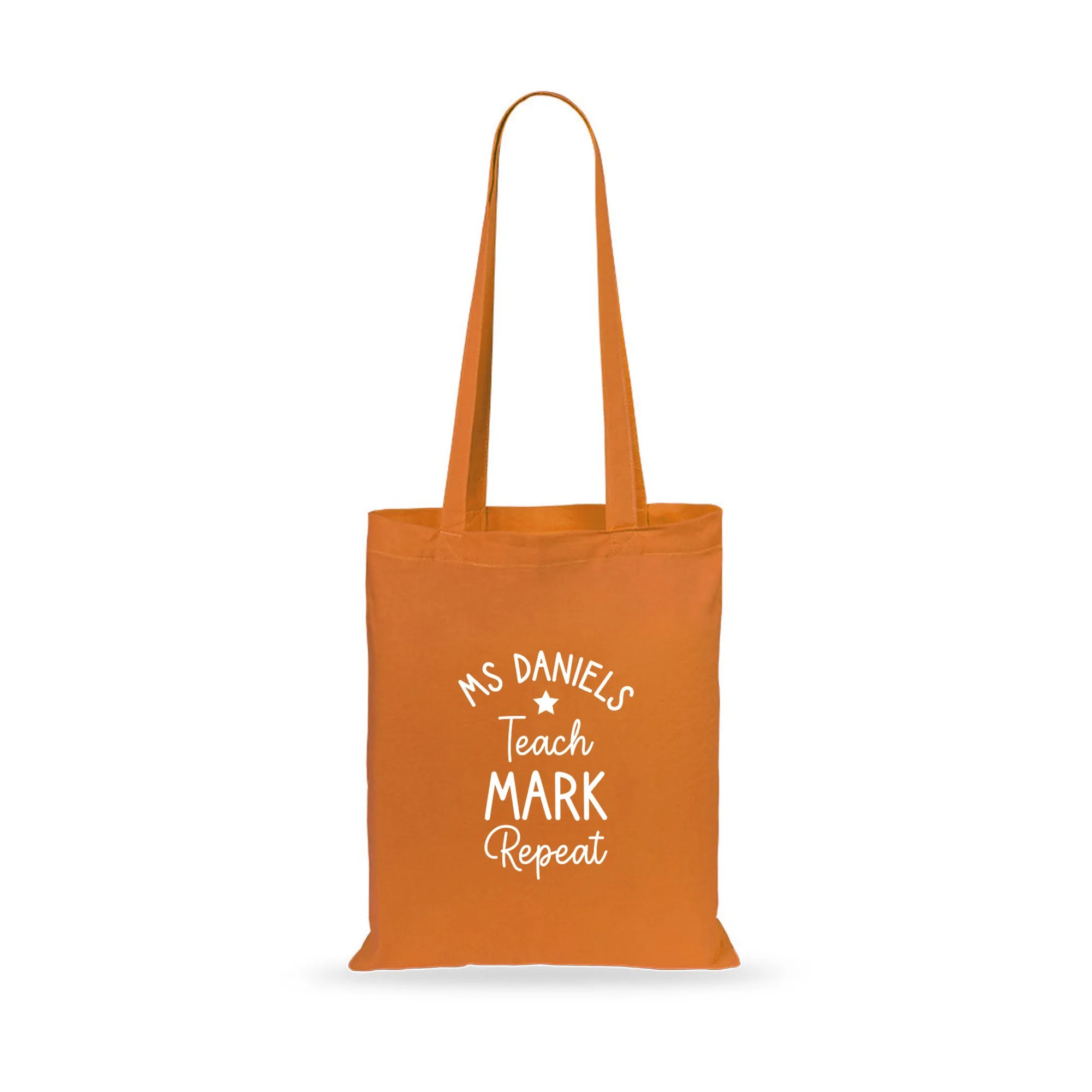 Personalised Teacher Tote Bag - Teach, Mark, Repeat