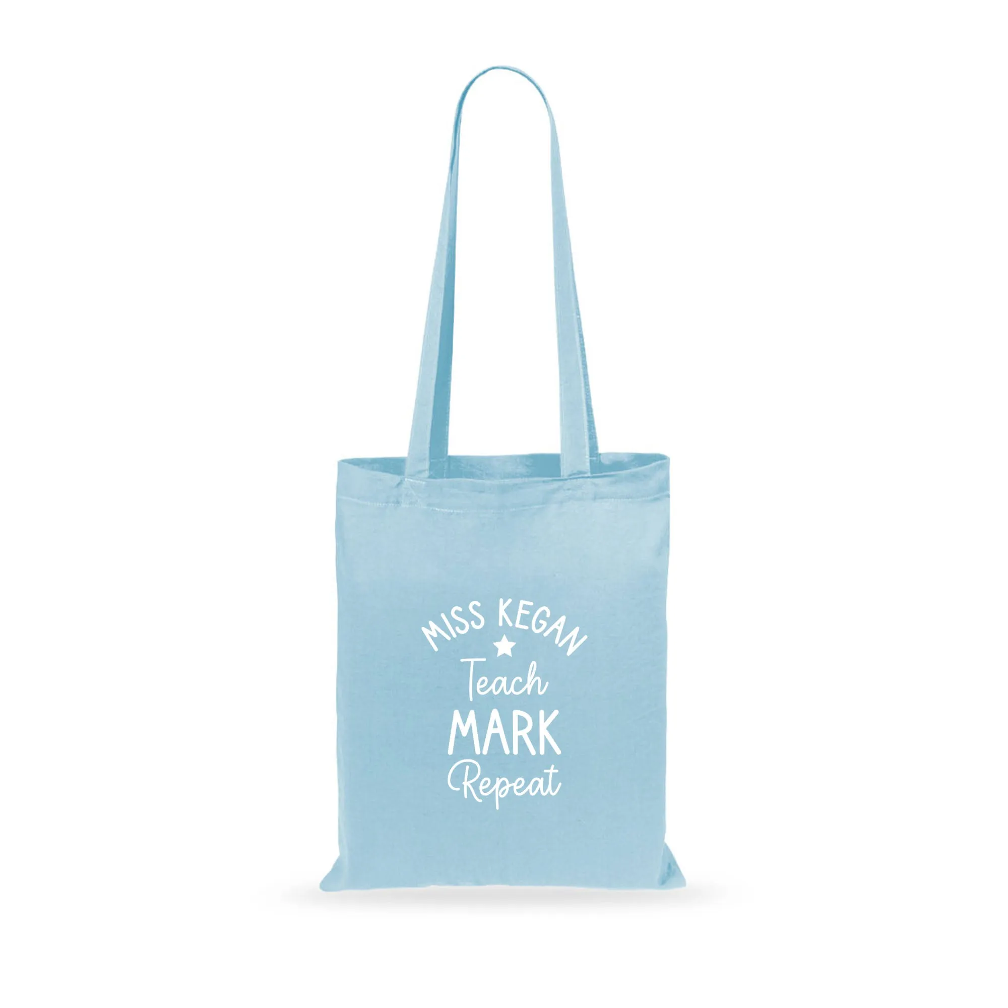Personalised Teacher Tote Bag - Teach, Mark, Repeat