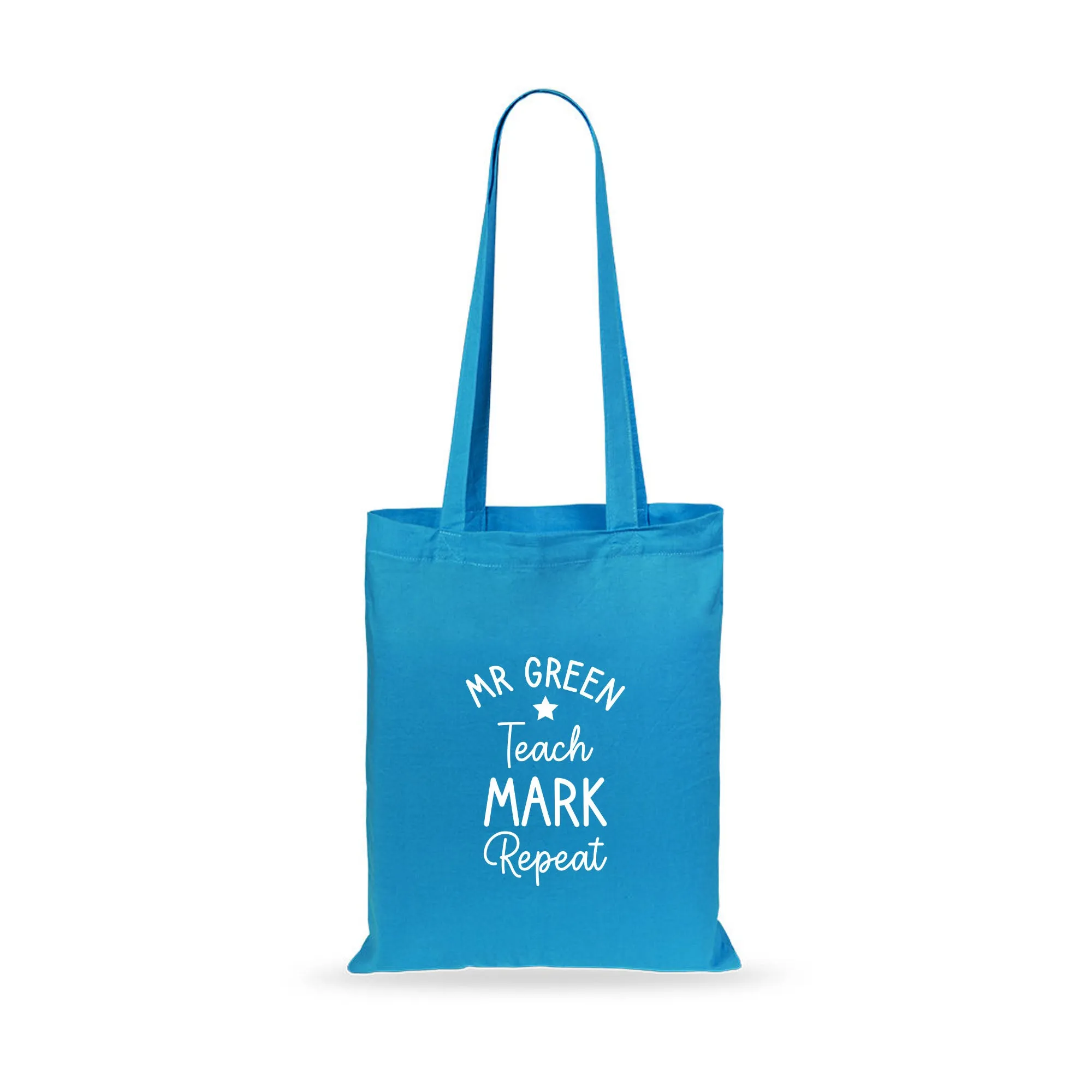 Personalised Teacher Tote Bag - Teach, Mark, Repeat