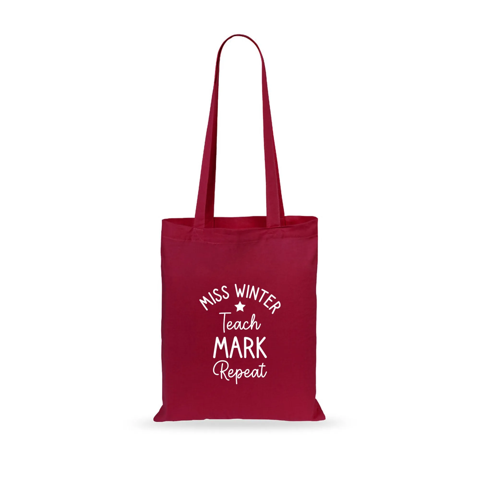 Personalised Teacher Tote Bag - Teach, Mark, Repeat