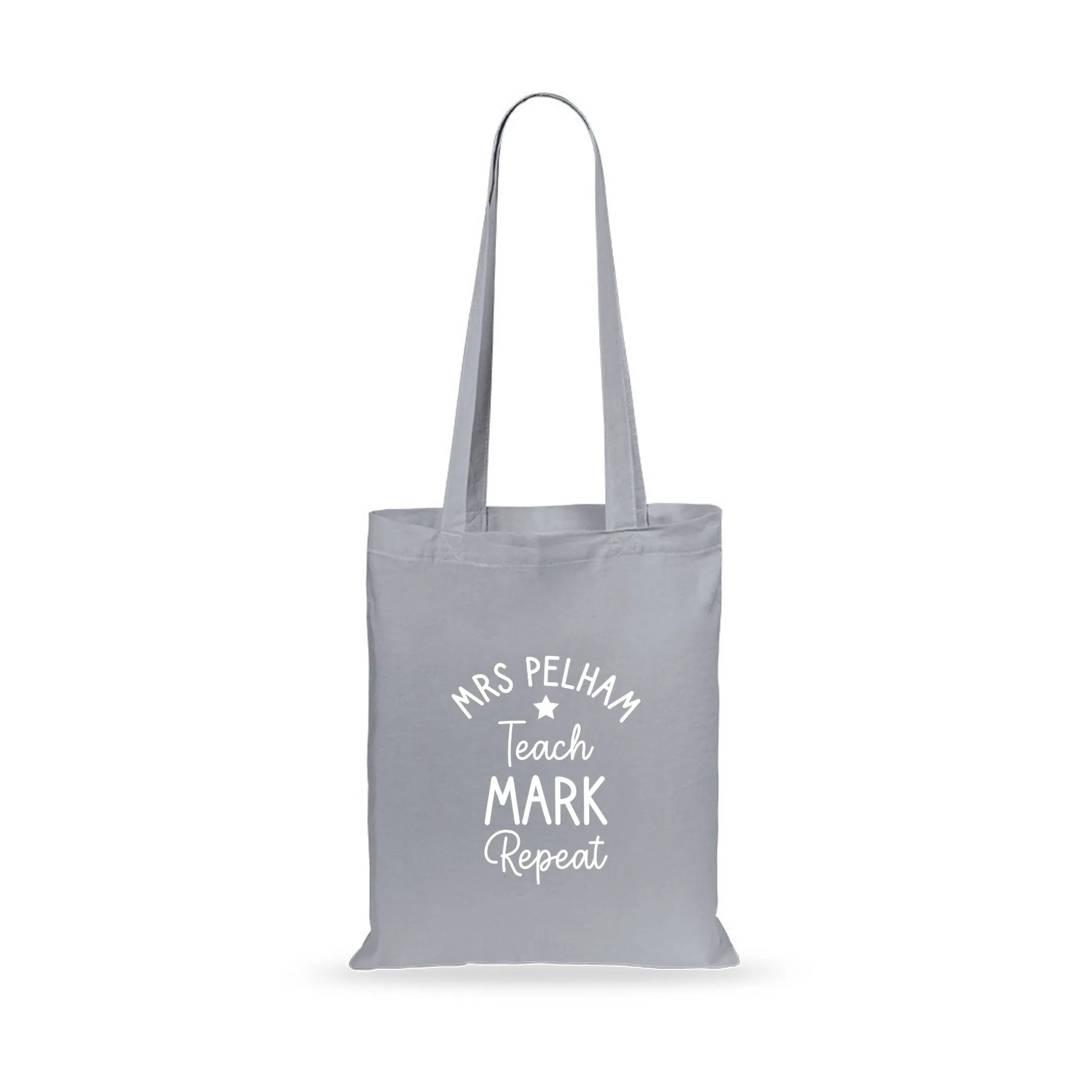 Personalised Teacher Tote Bag - Teach, Mark, Repeat