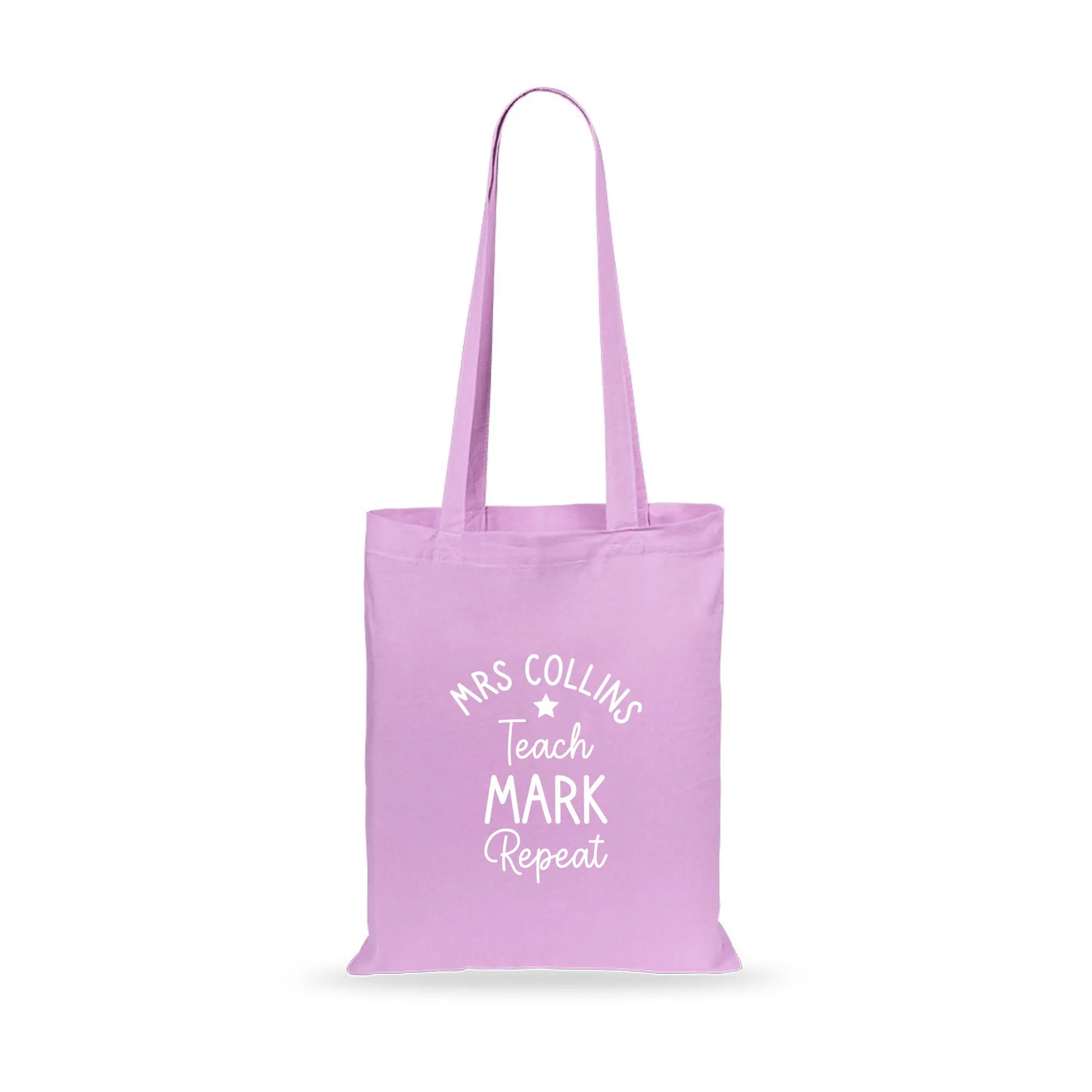 Personalised Teacher Tote Bag - Teach, Mark, Repeat